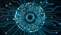 Abstract Quantum Computing stock photo as composable architecture concept