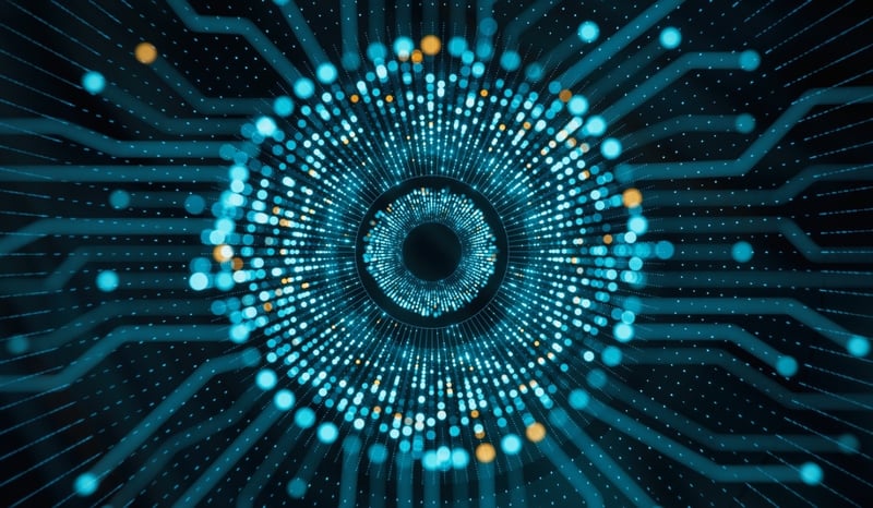 Image for Abstract Quantum Computing stock photo as composable architecture concept