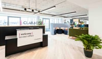 Clarasys office welcome desk