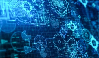 Mechanical project blueprint stock photo as tech stack concept.jpg