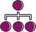 hierarchy purple icon, lead AI adoption from the top hierarchy purple icon, lead AI adoption from the top