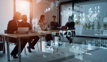 Statistics of business concept. Finance chart. Financial planning. Data analysis. Utilising AI as a team mate concept stock photo.jpg