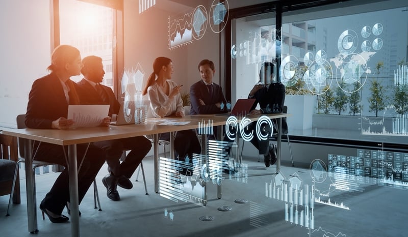 Image for Statistics of business concept. Finance chart. Financial planning. Data analysis. Utilising AI as a team mate concept stock photo.jpg