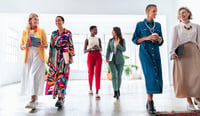 Group of businesswomen meeting in the office stock photo as accelerating action for gender equality concept